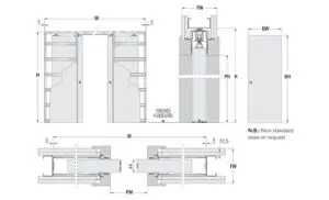 耐火スライドドア図面
