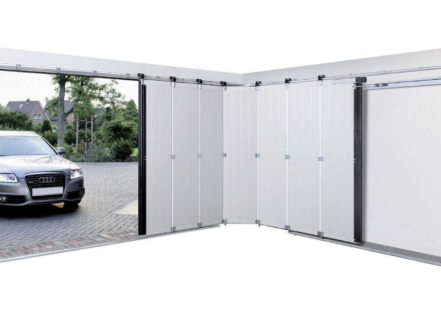 Боковые раздвижные секционные ворота